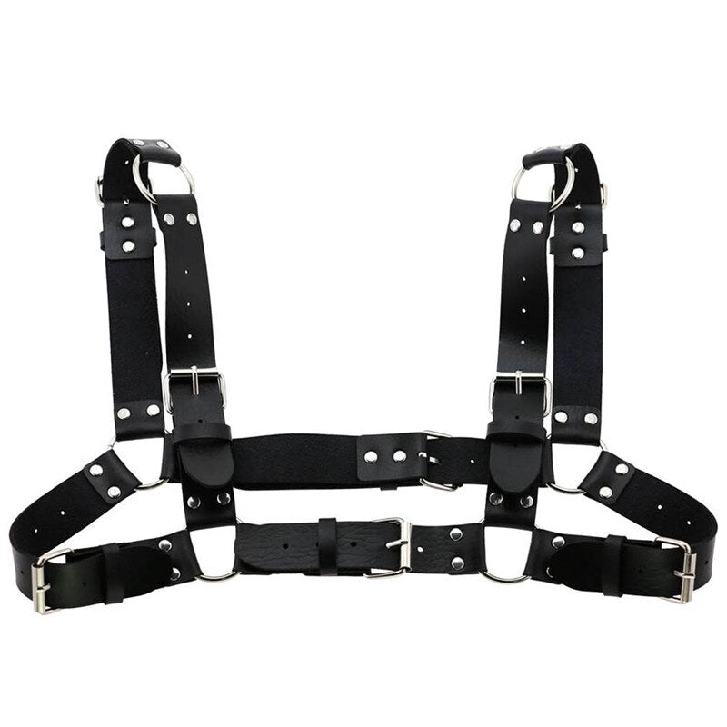 Shoulders And Chest Leather Harness