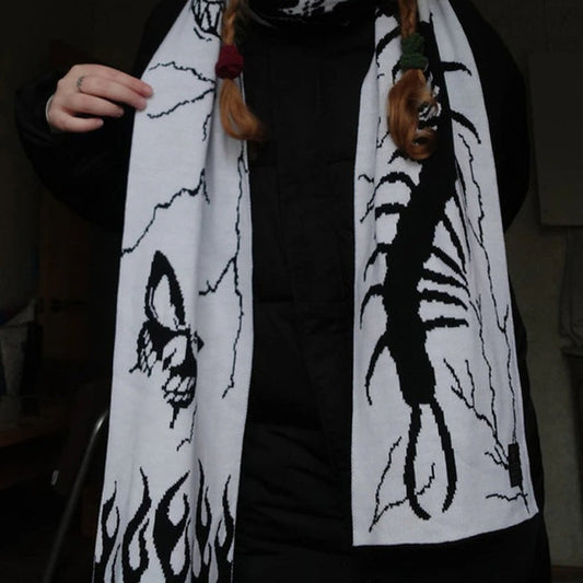 Butterfly, Centipede And Flames Scarf