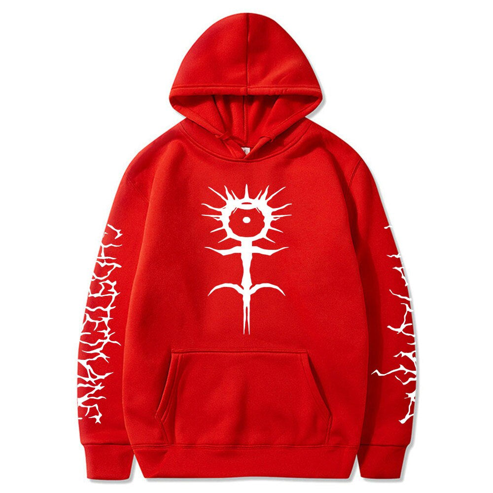 Ghostemane Tribal Text Sleeves Hoodie