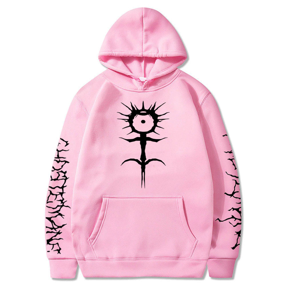 Ghostemane Tribal Text Sleeves Hoodie