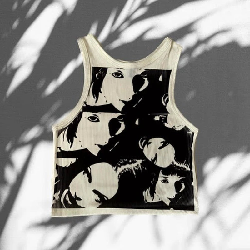 Grunge Print Tank Top - Multiple Designs