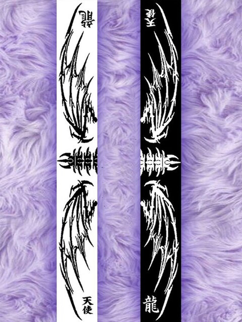 Neo Tribal Skeleton Wings Scarf