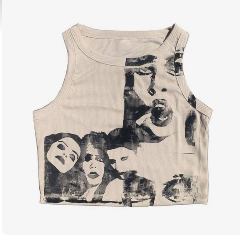 Grunge Print Tank Top - Multiple Designs