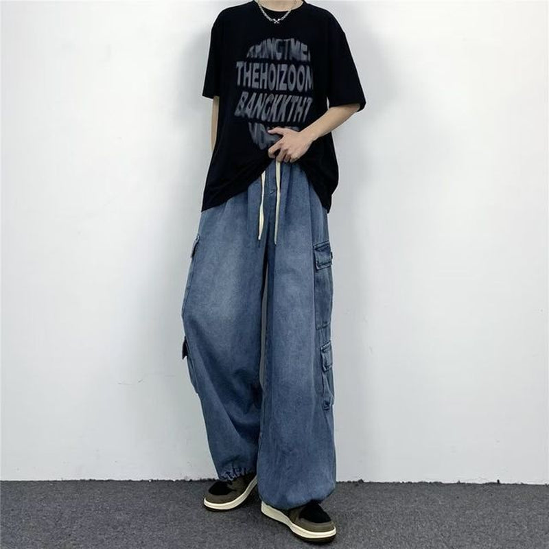 Cargo Baggy Wide-Leg Jeans