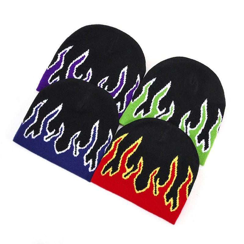 Colors Flames Beanie Hat