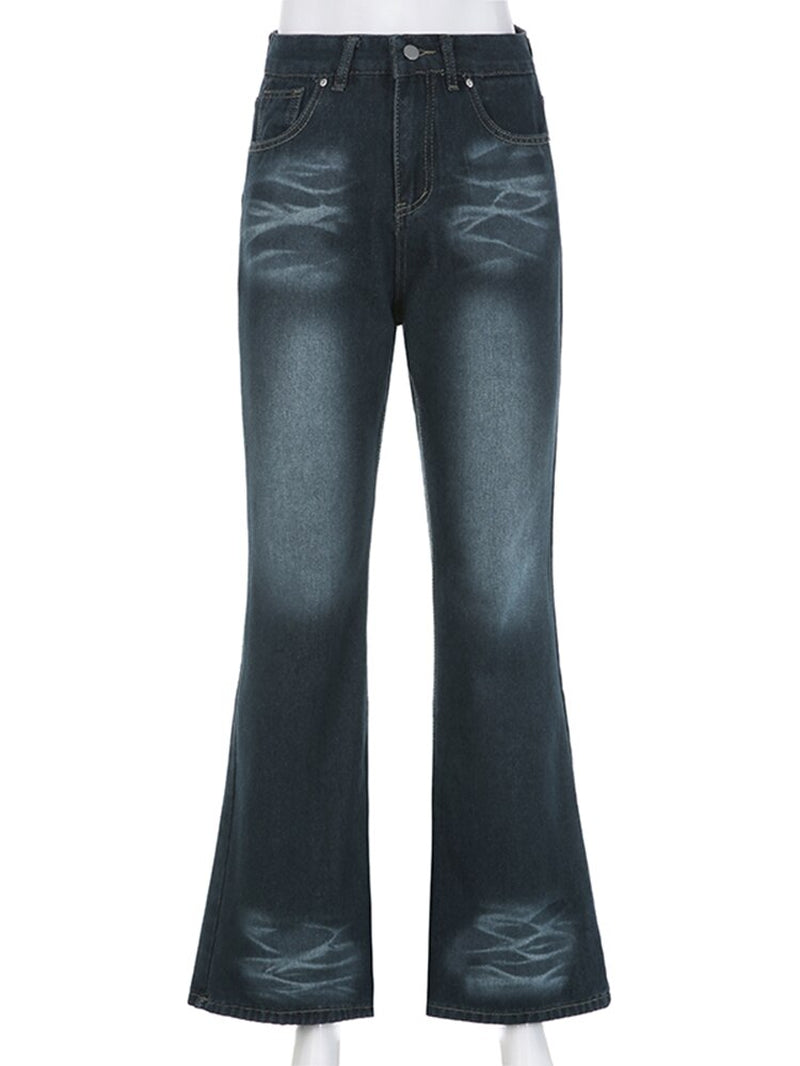 Wide Leg High-Waist Jeans