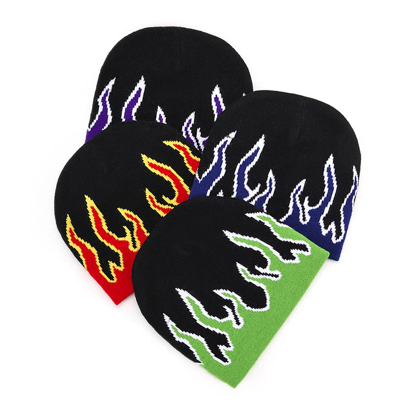 Colors Flames Beanie Hat