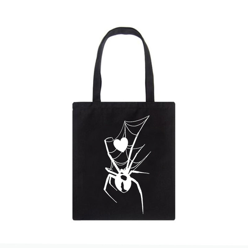 Spider Barbed Wire Canvas Shoulder Bag