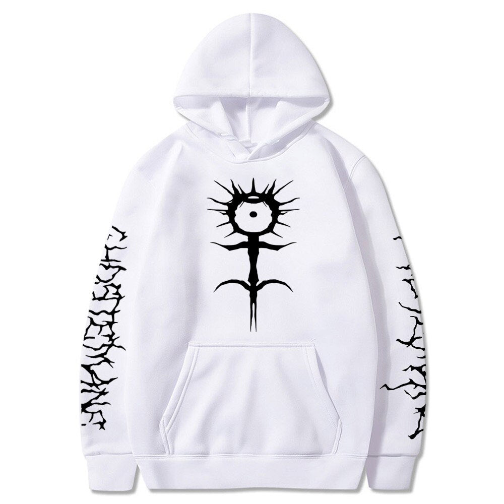 Ghostemane Tribal Text Sleeves Hoodie