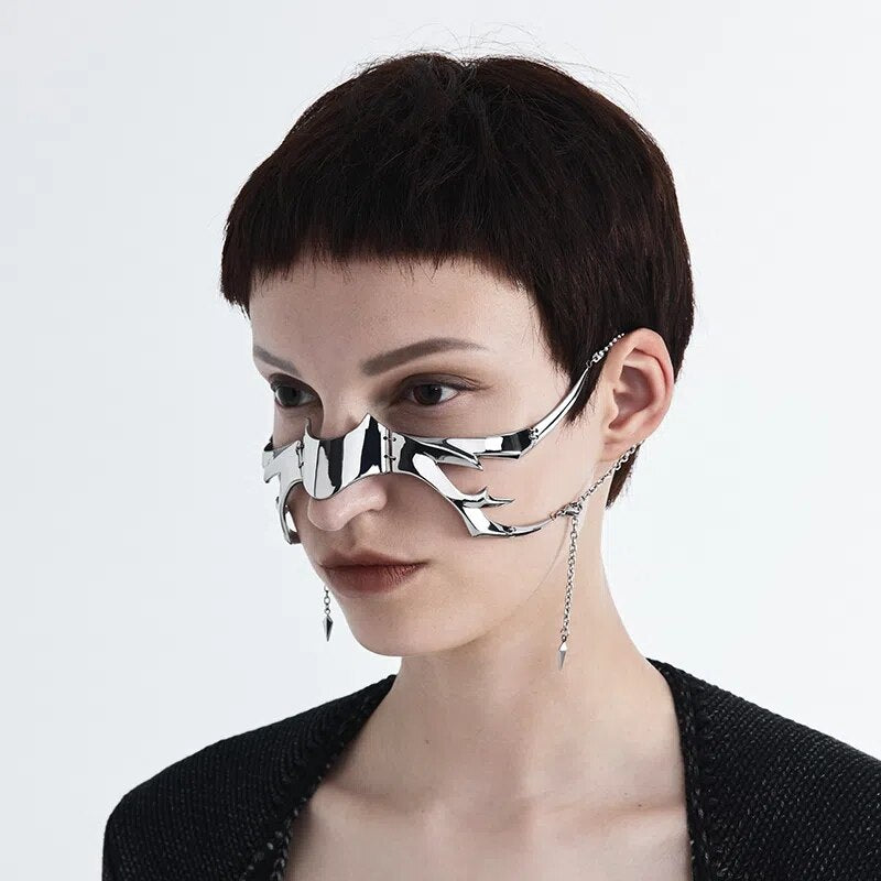 Cyber Punk Metal Face Mask