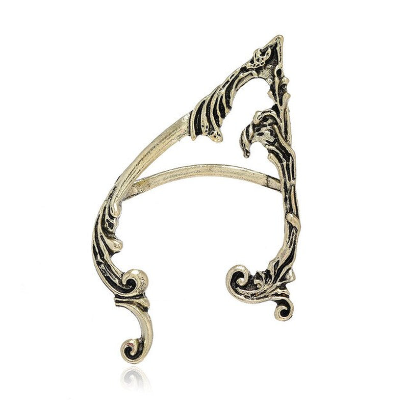 Punk Fairy Ear Cuff Earring Dark Elf Ear Clip No Piercing Earrings for Women Silver Color Goth Halloween Earcuff Jewelry Party