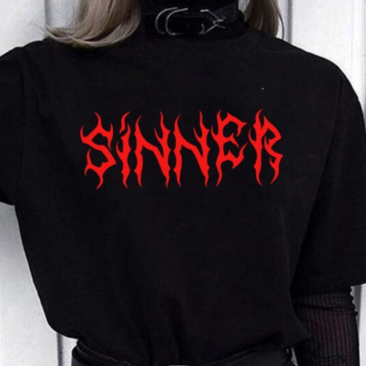 Sinner Print T-Shirt