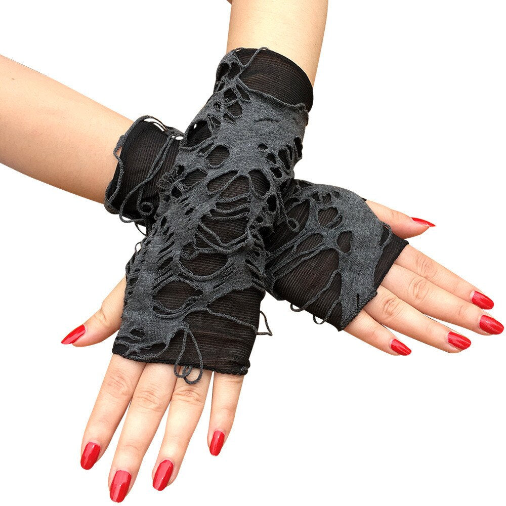 Ripped Fingerless Gloves