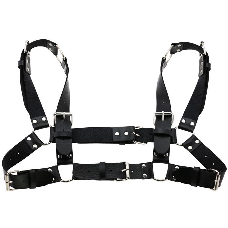 Shoulders And Chest Leather Harness