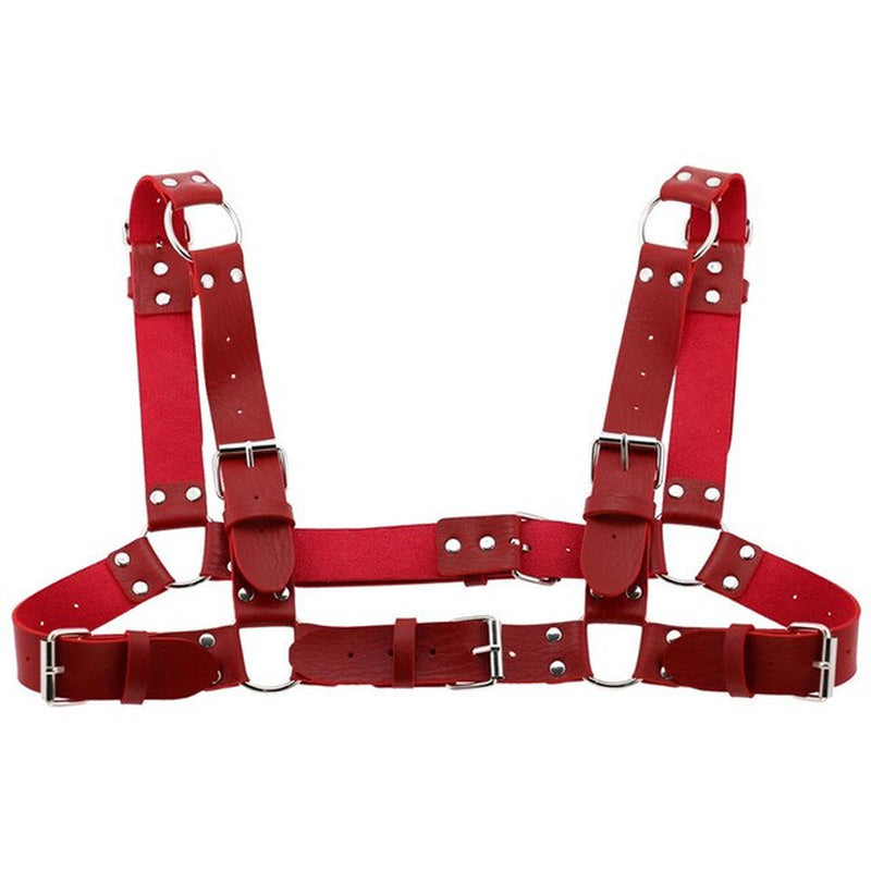 Shoulders And Chest Leather Harness