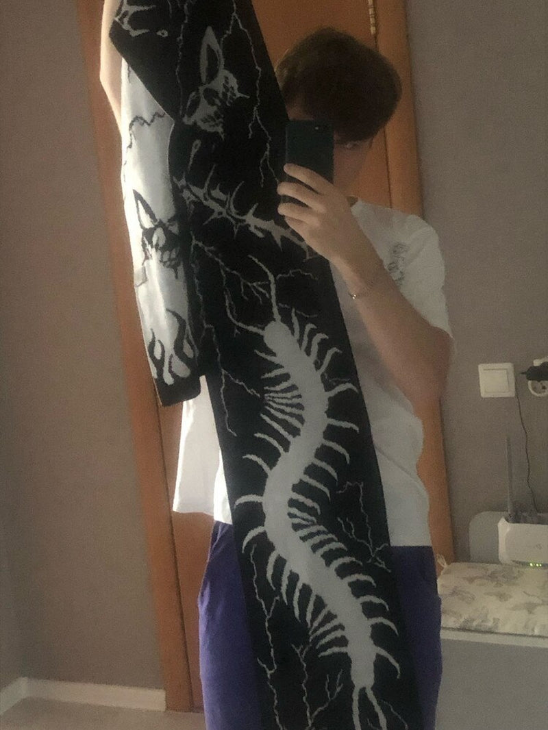 Butterfly, Centipede And Flames Scarf