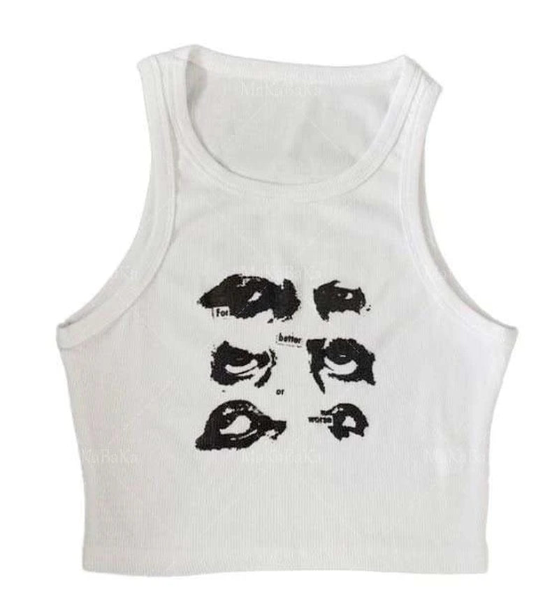 Grunge Print Tank Top - Multiple Designs