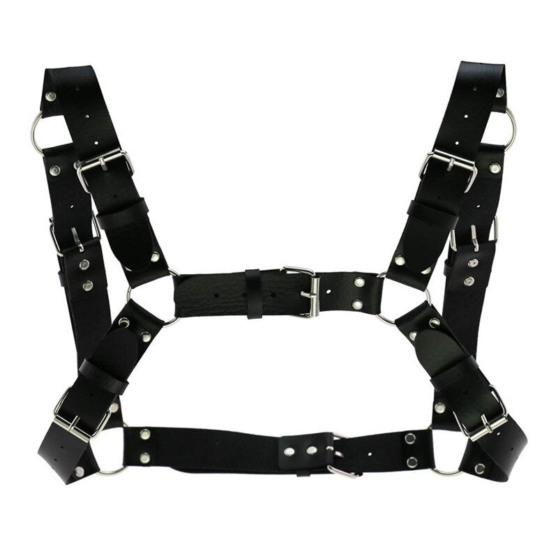 Shoulders And Chest Leather Harness