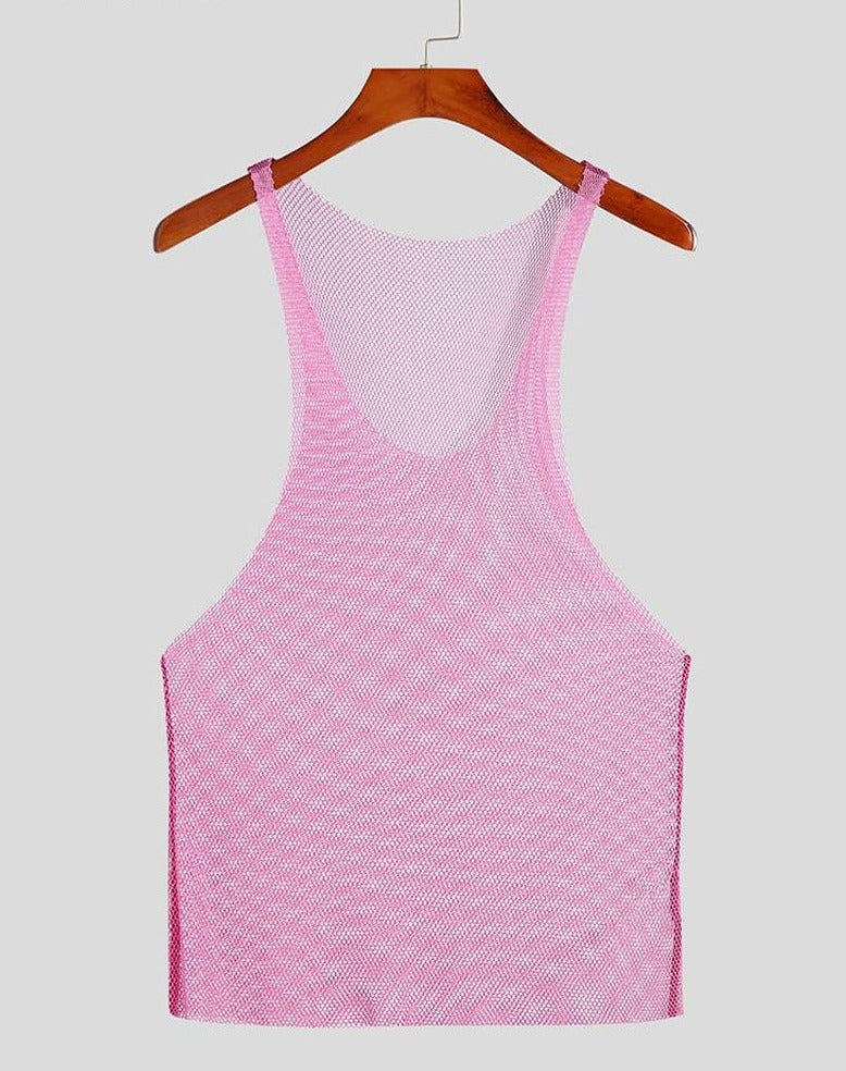 Glitter See-Through Tank Top