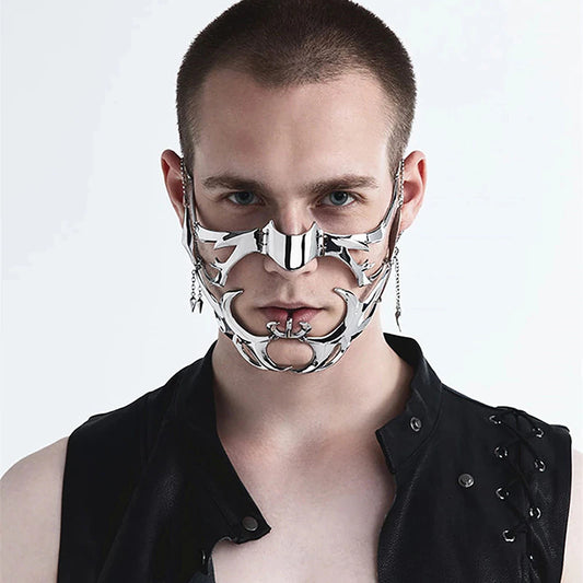 Cyber Punk Metal Face Mask