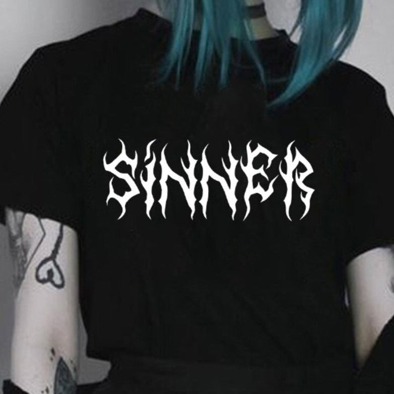 Sinner Print T-Shirt