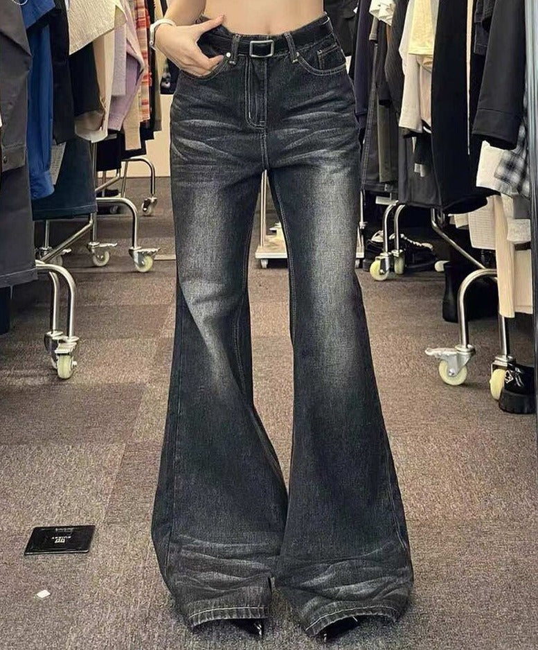 Wide Leg High-Waist Jeans