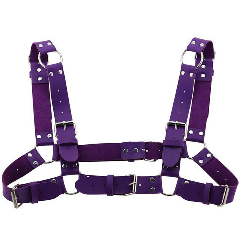 Shoulders And Chest Leather Harness