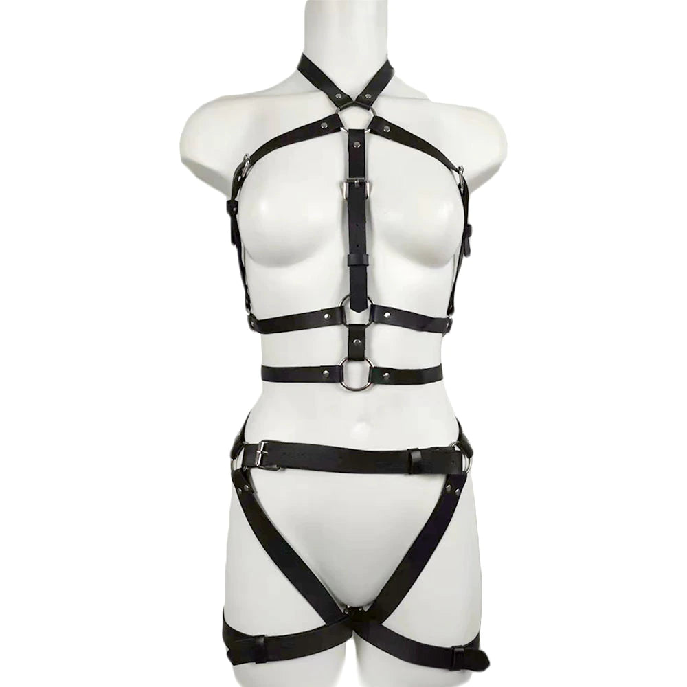 Faux Leather Quality Adjustable Harness - Multiple Designs