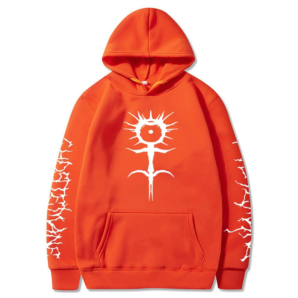 Ghostemane Tribal Text Sleeves Hoodie