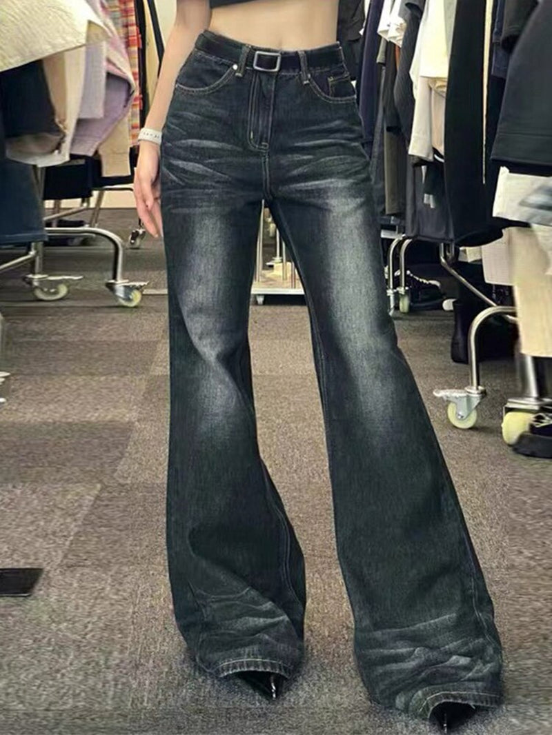 Wide Leg High-Waist Jeans