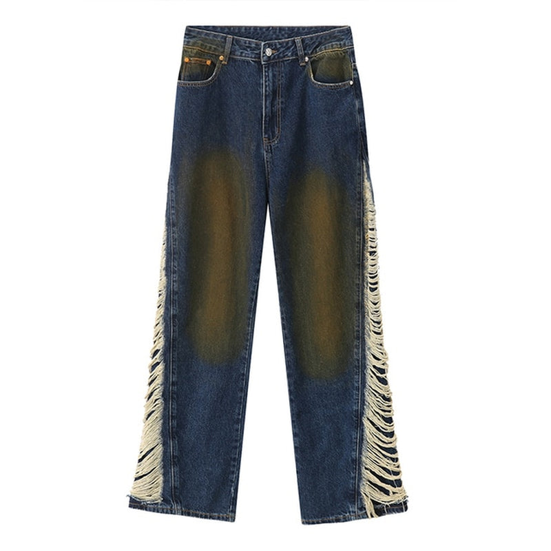 Torn Sides Wide Leg Jeans