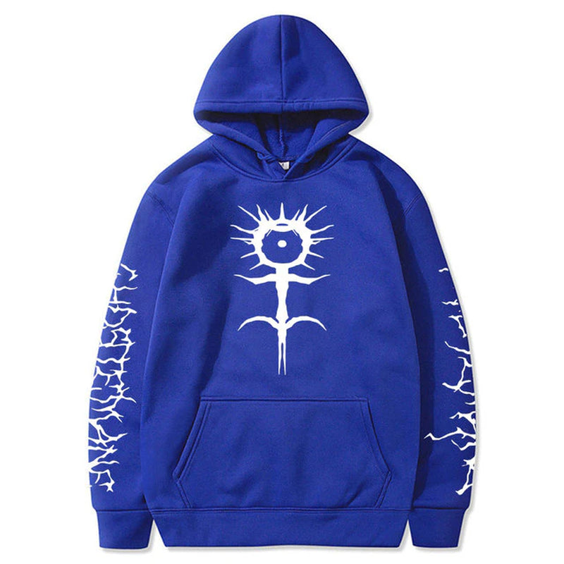 Ghostemane Tribal Text Sleeves Hoodie